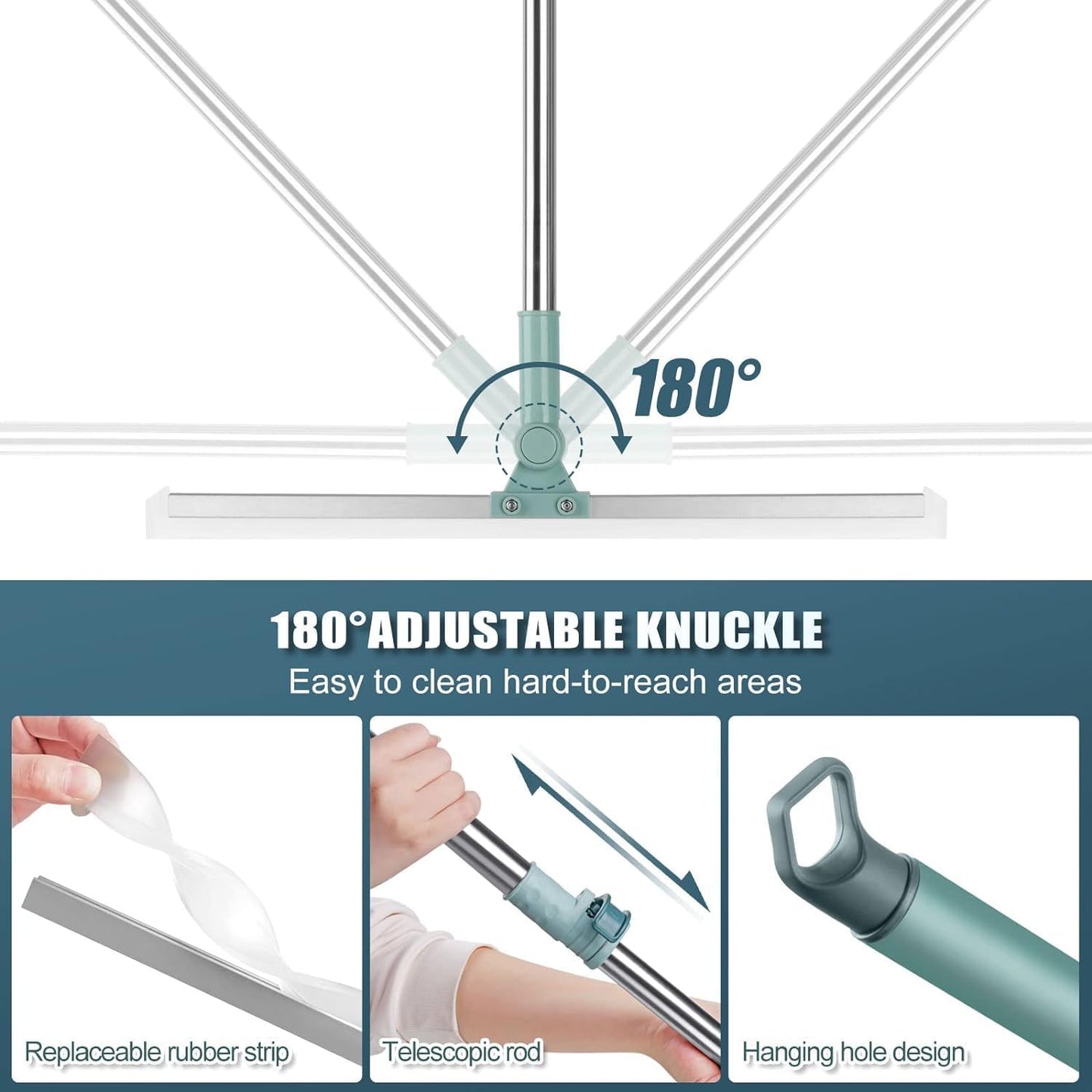 Urban™ Magic Broom — 180° Rotating Silicone Floor Wiper - Urban Goods