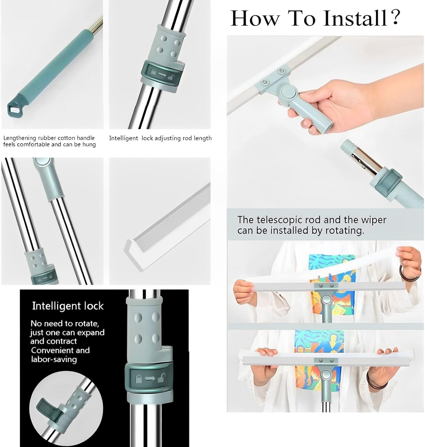 Urban™ Magic Broom — 180° Rotating Silicone Floor Wiper - Urban Goods
