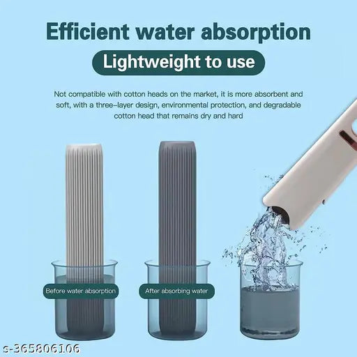 Portable Mini Mop Mini Squeeze Mop Folding Car Window Wall Cleaner Mini Sponge Mop Car Cleaning Mop | Mini Mop Self Squeeze Mini Mop Cleaner for Kitchen Floor Cleaner Mop, Plastic - Urban Goods
