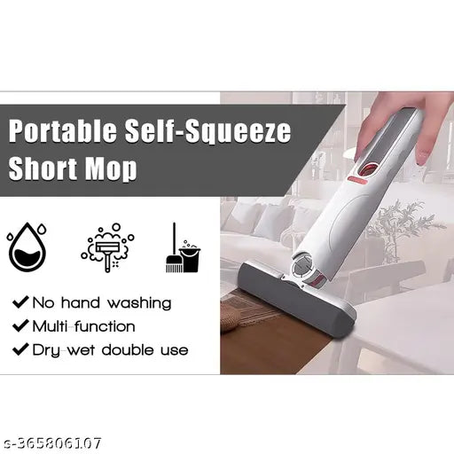 Portable Mini Mop Mini Squeeze Mop Folding Car Window Wall Cleaner Mini Sponge Mop Car Cleaning Mop | Mini Mop Self Squeeze Mini Mop Cleaner for Kitchen Floor Cleaner Mop, Plastic - Urban Goods
